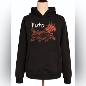 Toto the dog wizard of Oz black sweatshirt hoodie. M